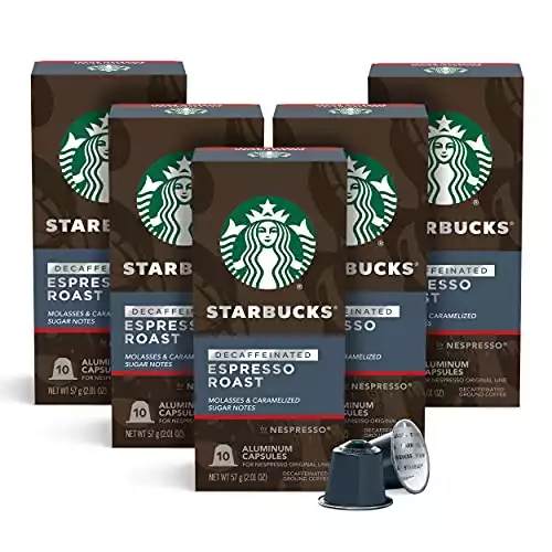 Starbucks by Nespresso Dark Roast Decaf Espresso Capsules